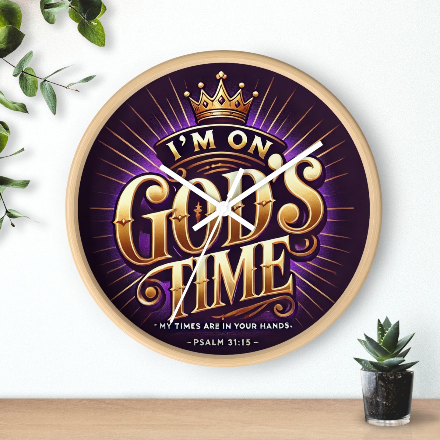 GODS time Wall Clock