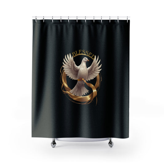 Blessed Dove Shower Curtain - Spiritual Home Decor