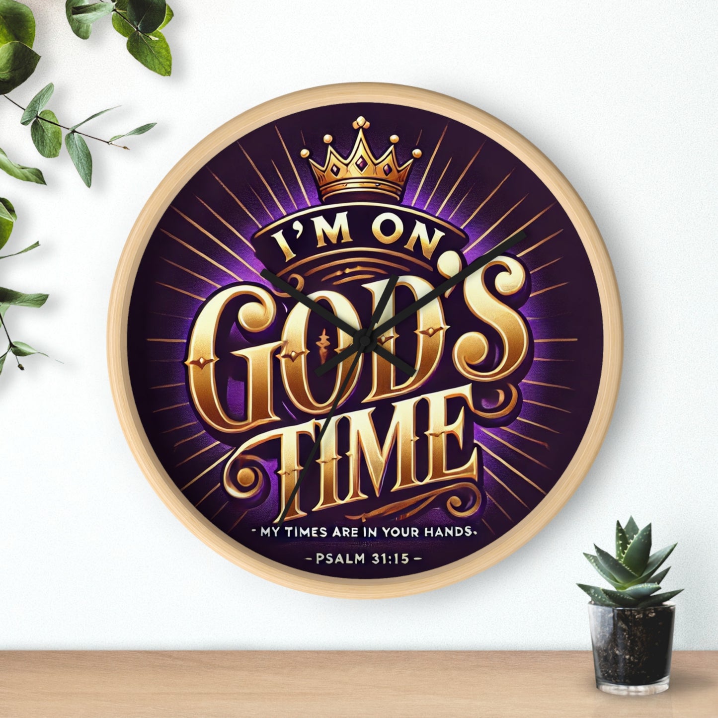 GODS time Wall Clock