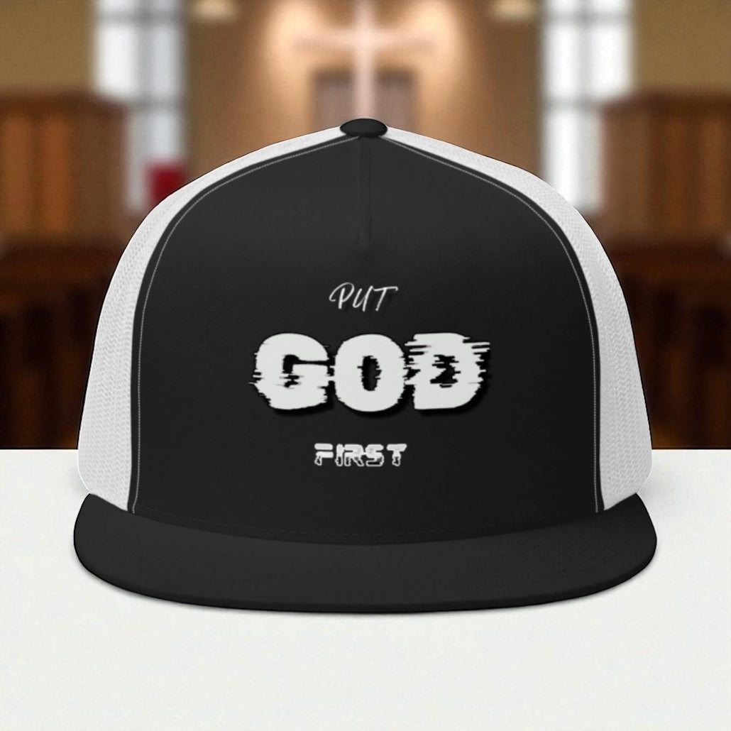 Put GOD first Trucker Cap