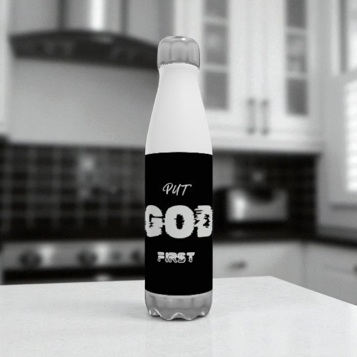 Put GOD First Stainless steel water bottle