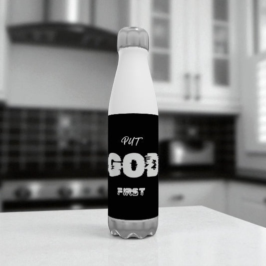 Put GOD First Stainless steel water bottle