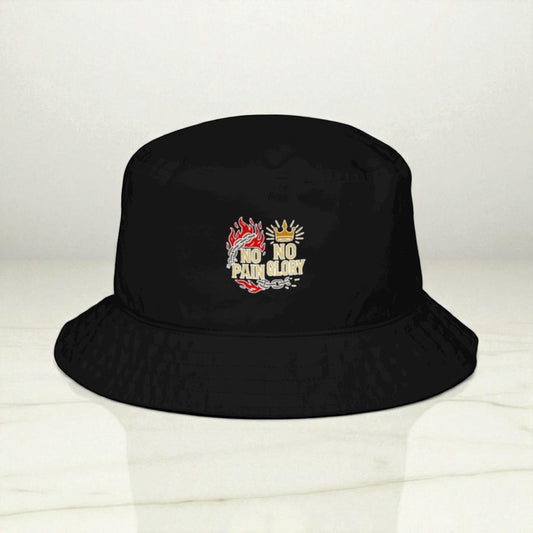 No pain no glory Organic bucket hat